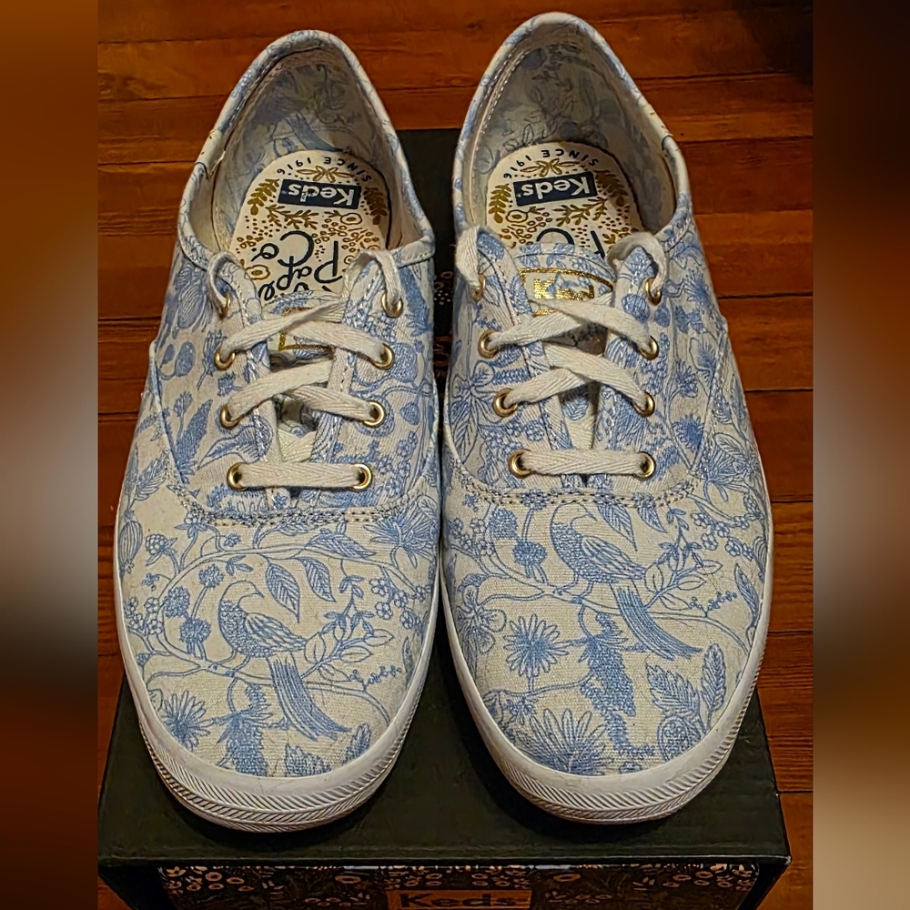 Keds x Rifle Paper Co. Champion Aviary Lace-Up Canvas Sneaker